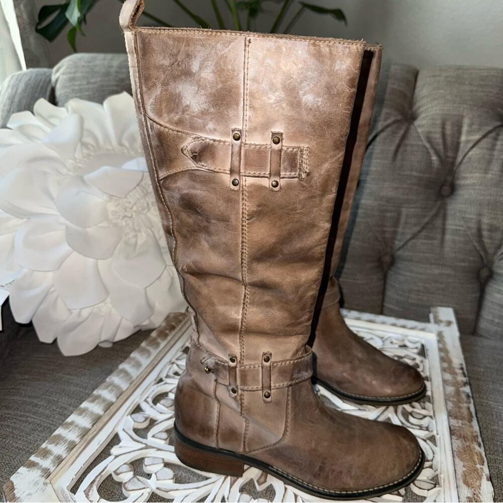 Corral Boots Brown Leather Tall Boots Women’s 7 View 4